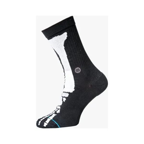 Stance Skarpety Bones 2 , czarny, rozmiar L. Czarne skarpety damskie Stance, bez wzorów, z bawełny. W wyprzedaży za 39.99 zł.