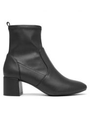 Aldo Botki Tirgus 13805877 Czarny. Czarne botki damskie Aldo, ze skóry, bez obcasa, na słupku, bez zapięcia. Za 309.99 zł.
