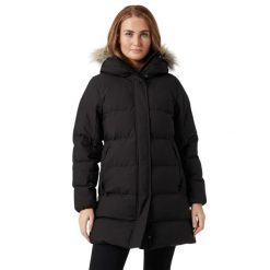 Parka damska Helly Hansen blossom puffy. Czarne kurtki damskie Helly Hansen, na zimę, s, bez wzorów, z syntetyku, sportowe, bez kaptura. Za 999.00 zł.