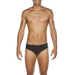 Kąpielówki slipy męskie na basen Arena Ren Brief. Czarne kąpielówki męskie Arena, m, bez wzorów, do pływania. Za 49.99 zł.