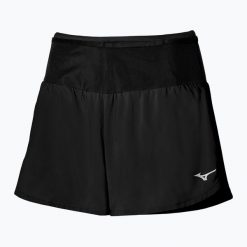 Spodenki do biegania damskie Mizuno Multi Pocket. Czarne szorty sportowe damskie Mizuno, bez wzorów, sportowe, do biegania. Za 209.99 zł.