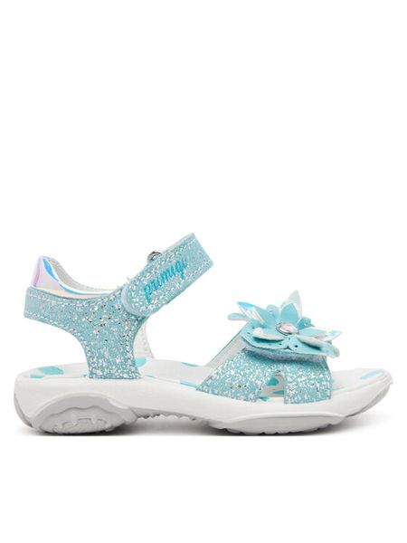 Primigi Sandały 7885033 S Niebieski. Niebieskie sandały dziewczęce Primigi, ze skóry, bez zapięcia. Za 229.99 zł.