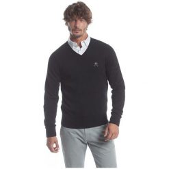 Polo Club C.H..A Sweter Męski Xxl Czarny. Czarne swetry przez głowę męskie Polo Club C.H..A, dekolt w kształcie v. W wyprzedaży za 259.00 zł.