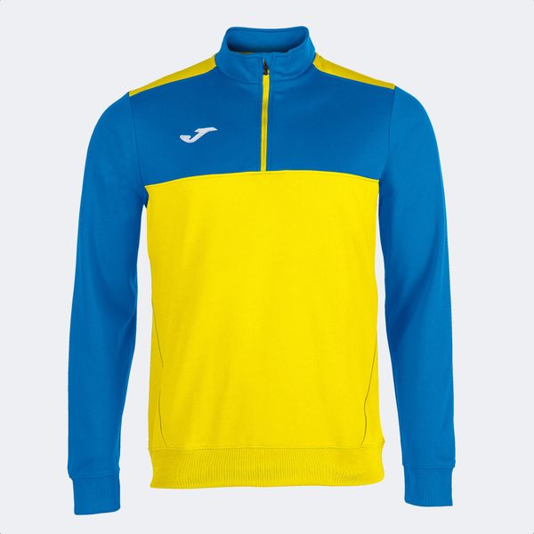 Bluza dresowa 1/2 zip Joma Olimpiada. Niebieskie bluzy męskie Joma, s, bez wzorów, z dresówki, bez kaptura. Za 223.00 zł.