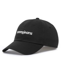 Czapka z daszkiem Tommy Hilfiger. Czarne czapki i kapelusze damskie Tommy Hilfiger, bez wzorów. Za 129.99 zł.