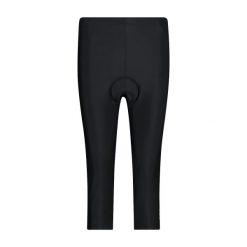 Legging 3/4 kobiety CMP. Czarne szorty sportowe damskie CMP, l, bez wzorów, sportowe, rowerowe. Za 168.55 zł.