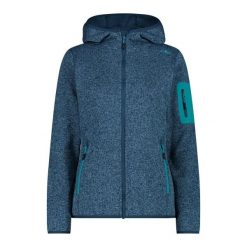 Bluza damska turystyczna CMP 3H19826. Niebieskie bluzy damskie CMP, l, bez wzorów, bez kaptura. Za 297.50 zł.