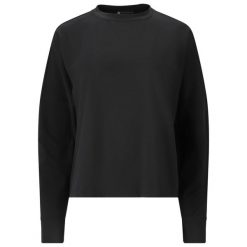 Bluza damska Athlecia Guyana. Czarne bluzy sportowe damskie Athlecia, bez wzorów, bez kaptura, na fitness i siłownię. Za 196.00 zł.