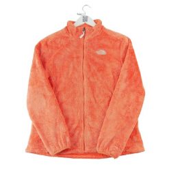 Second life - Kurtka polarowa Osito TNF Orange dla kobiet - Jak nowy. Brązowe kurtki sportowe damskie The North Face, bez wzorów, z polaru, bez kaptura, trekkingowe. Za 190.31 zł.