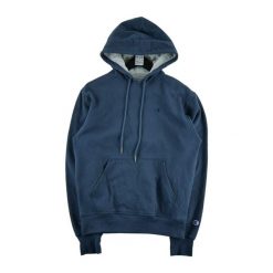 Second life - Męski granatowy kaptur - Stan bardzo dobry. Niebieskie bluzy męskie Champion, m, bez wzorów, bez kaptura. Za 97.25 zł.