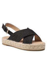 Jenny Fairy Espadryle WSS990-201 Czarny. Czarne espadryle damskie Jenny Fairy, bez wzorów, z materiału, bez obcasa, bez zapięcia. Za 89.99 zł.