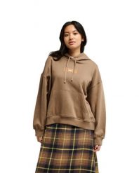 Bluza z kapturem dla Kobiety STANDARD Brązowy. Brązowe bluzy damskie Quiksilver, m, bez wzorów, z bawełny, z kapturem. Za 299.99 zł.