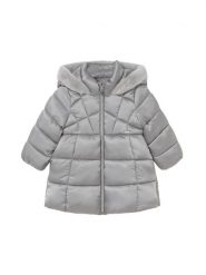 Mayoral Kurtka zimowa 2436 Szary Regular Fit. Szare buty zimowe dziewczęce Mayoral, na zimę, bez wzorów, z syntetyku, bez kaptura. Za 199.99 zł.