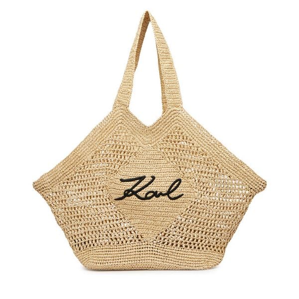 Torebka KARL LAGERFELD. Brązowe torebki do ręki damskie KARL LAGERFELD, bez wzorów, bez dodatków. Za 611.99 zł.