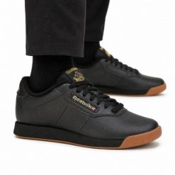 Buty damskie sneakersy sportowe Reebok SS-PRINCESS. Czarne obuwie sportowe damskie Reebok, bez wzorów, z jeansu, trekkingowe, Reebok Princess. Za 179.00 zł.