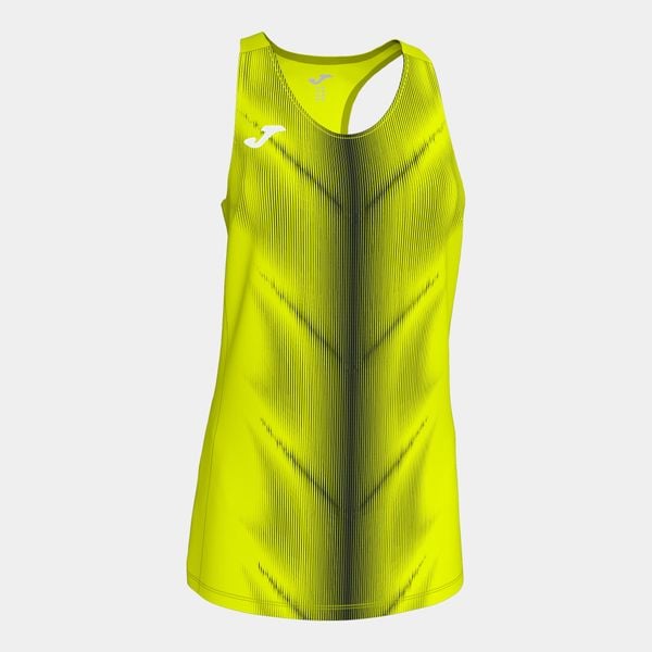 Damski tank top Joma Olympie. Czarne koszulki sportowe damskie Joma, bez wzorów, bez kołnierzyka, bez ramiączek, do biegania. W wyprzedaży za 92.45 zł.