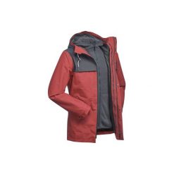 Kurtka TRAVEL 100 3w1 męska. Brązowe kurtki męskie QUECHUA. Za 249.99 zł.