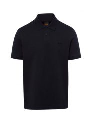 BOSS Orange koszulka polo - Pe_Interlock Mężczyźni Bawełna niebieski, M. Niebieskie koszulki polo męskie Boss Orange, m, bez wzorów, z bawełny, sportowe, bez ramiączek. Za 449.95 zł.