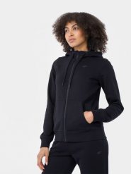 4F Bluza dresowa rozpinana z kapturem damska XS. Niebieskie bluzy damskie 4f, xs, bez wzorów, z dresówki, z kapturem. W wyprzedaży za 79.99 zł.