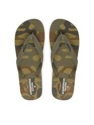 Aeronautica Militare Japonki 261SC0243UCT03112 Khaki. Brązowe klapki męskie Aeronautica Militare, z syntetyku. Za 98.99 zł.