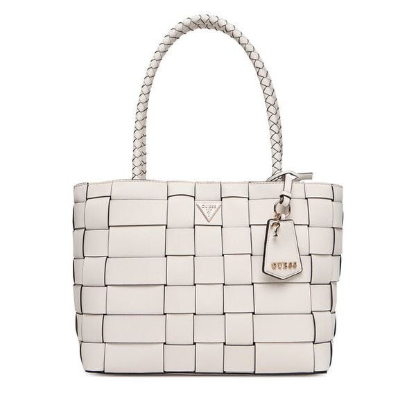 Torebka Guess. Białe torebki do ręki damskie Guess, z aplikacjami, klasyczne, bez dodatków. Za 379.99 zł.