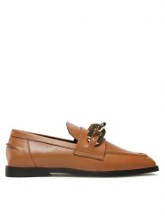 Gino Rossi Loafersy 82300 Brązowy. Brązowe mokasyny damskie Gino Rossi, ze skóry. Za 239.99 zł.