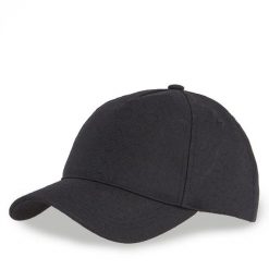 Czapka z daszkiem Calvin Klein. Czarne czapki i kapelusze damskie Calvin Klein, bez wzorów. Za 159.99 zł.