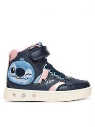 Geox Sneakersy J Skylin J568WH 0BCKN C0694 M Granatowy. Niebieskie buty sportowe dziewczęce Geox, bez wzorów, ze skóry, bez zapięcia. Za 209.99 zł.