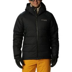 Kurtka narciarska męska Columbia Roaring Fork Down. Czarne kurtki męskie Columbia, na zimę, m, bez wzorów, z puchu, sportowe, bez kaptura. Za 1,299.00 zł.