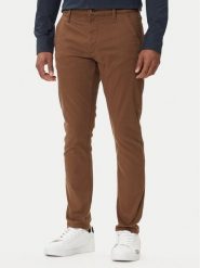 G-Star Raw Chinosy Chino 3.0 D25179-C105 Brązowy Slim Fit. Brązowe spodnie materiałowe męskie G-Star Raw, m, bez wzorów, z bawełny, retro. Za 389.99 zł.