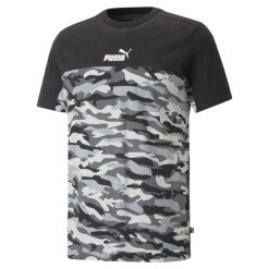 Koszulka Puma ESS Block. Czarne koszulki sportowe męskie Puma, m, bez wzorów, z bawełny, bez kołnierzyka, bez ramiączek, na fitness i siłownię. Za 180.20 zł.