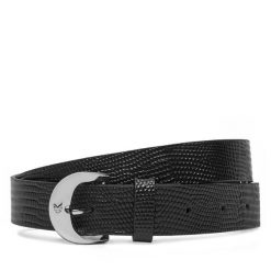 Pasek Damski Calvin Klein. Czarne paski damskie Calvin Klein, bez wzorów. Za 189.99 zł.