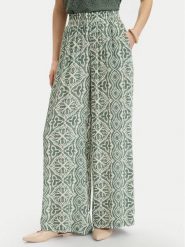Vero Moda Spodnie materiałowe Menny 10282478 Zielony Wide Leg. Zielone spodnie materiałowe damskie Vero Moda, xs, bez wzorów, z materiału. Za 169.99 zł.
