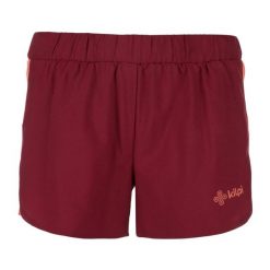 Funkcjonalne spodenki damskie Kilpi LAPINA-W. Czerwone szorty sportowe damskie Kilpi, s, bez wzorów, z materiału, sportowe, do biegania. Za 119.00 zł.