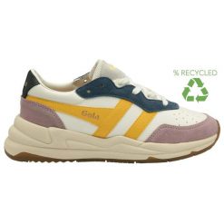 Buty damskie Gola Saturn Quadrant. Białe obuwie sportowe damskie Gola, bez wzorów, z gumy, na jogę i pilates. Za 581.90 zł.