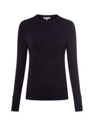 Marie Lund Sweter damski z cienkiej dzianiny Kobiety niebieski jednolity, XS. Niebieskie swetry damskie Marie Lund, xs, bez wzorów, z dzianiny, bez kołnierzyka, bez ramiączek, bez kaptura. Za 199.95 zł.