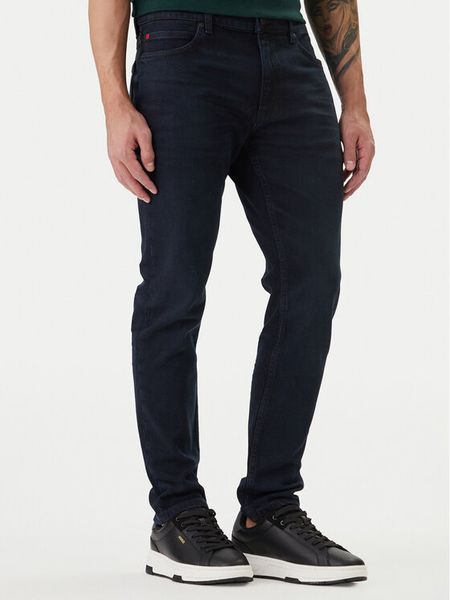 HUGO Jeansy 50517493 Granatowy Extra Slim Fit. Niebieskie jeansy męskie Hugo. Za 345.99 zł.