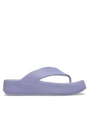 Crocs Japonki Getaway Groove Platform Flip 210700 Fioletowy. Fioletowe klapki damskie Crocs, bez wzorów, z tworzywa sztucznego, bez obcasa. Za 229.99 zł.