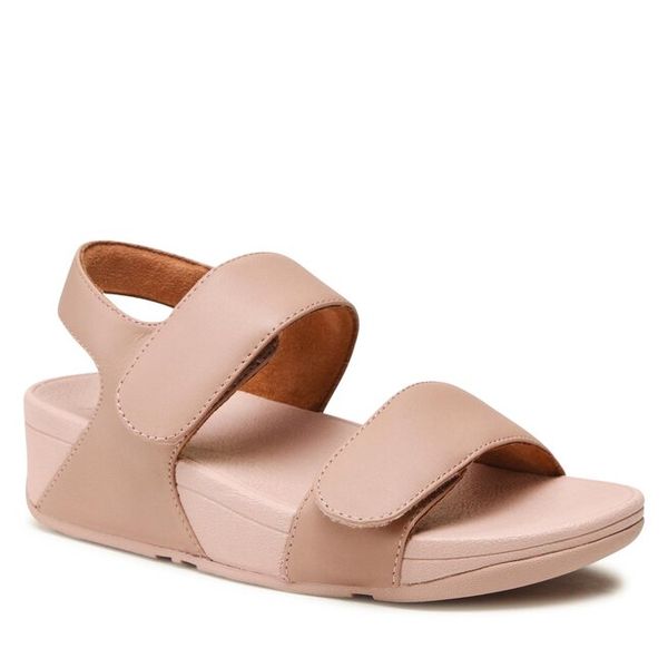 Sandały FitFlop. Brązowe klapki damskie FitFlop, bez wzorów, bez obcasa, na koturnie, bez zapięcia. Za 309.99 zł.