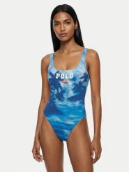 Polo Ralph Lauren Strój kąpielowy 21609410 Niebieski. Niebieskie kostiumy jednoczęściowe damskie Polo Ralph Lauren, s, bez wzorów, z syntetyku. Za 1,069.00 zł.