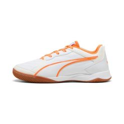 Buty piłkarskie Puma Pressing IV Indoor. Białe buty sportowe męskie Puma, bez zapięcia, do piłki nożnej. Za 278.50 zł.
