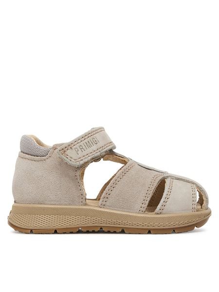 Primigi Sandały 1365711 M Beżowy. Brązowe sandały chłopięce Primigi, ze skóry, bez zapięcia. Za 209.99 zł.