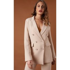 NA-KD Classic Marynarka dwurzędowa - Beige. Brązowe żakiety damskie NA-KD Trend, z materiału. Za 242.95 zł.
