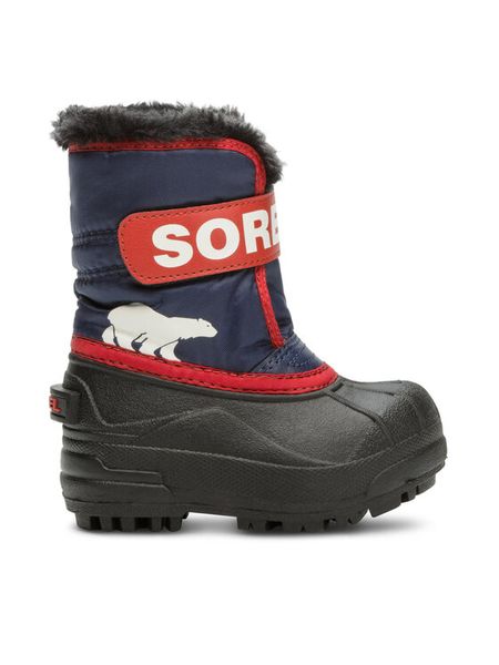Sorel Śniegowce Toddler Snow Commander™ Boot NV5190-466 Granatowy. Niebieskie buty zimowe chłopięce Sorel, bez wzorów, z materiału, bez zapięcia. Za 259.99 zł.