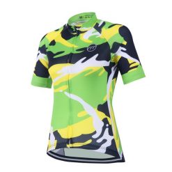 Koszulka rowerowa damska madani. Zielone koszulki sportowe damskie MADANI, m, bez wzorów, z materiału, bez kołnierzyka, bez ramiączek, na fitness i siłownię. Za 49.00 zł.