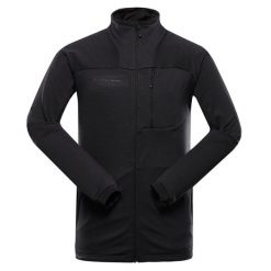 Bluza męska sportowa turystyczna Alpine Pro Onnec 3. Czarne bluzy męskie Alpine Pro, m, bez wzorów, bez kaptura. W wyprzedaży za 369.00 zł.