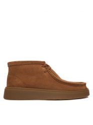 Clarks Trzewiki Torview Hi 26184609 Brązowy. Brązowe botki męskie Clarks, bez wzorów, ze skóry, bez zapięcia. Za 609.99 zł.