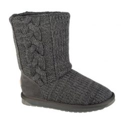 Buty, kapcie Emu Australia Bartle W13142-DAGR szare. Szare kapcie damskie bez wzorów, z gumy. Za 881.27 zł.