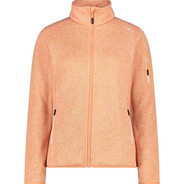 Bluza polarowa damska CMP Haze Jacket Knitted. Brązowe bluzy damskie CMP, bez wzorów, z materiału, bez kaptura. Za 283.00 zł.