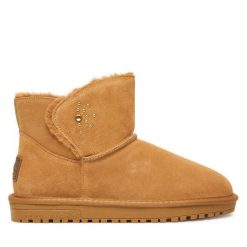 Śniegowce Pepe Jeans. Brązowe śniegowce i trapery damskie Pepe Jeans, z jeansu. Za 369.99 zł.